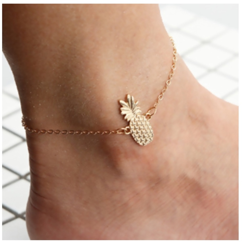 NEW Pineapple Gold Ankle Bracelet Anklet Jewelry Women